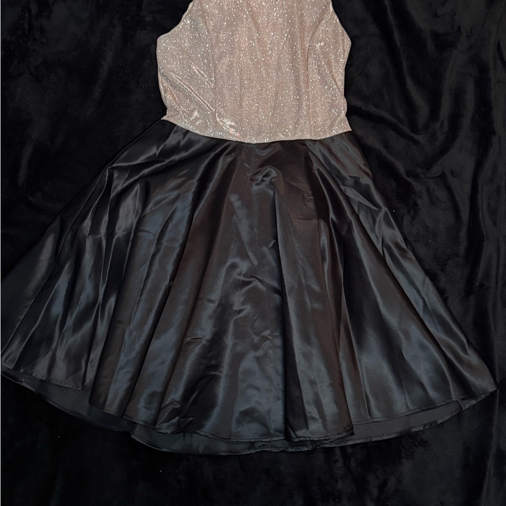 Elegant Black and Gold Dress